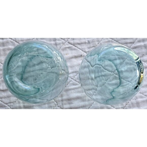 Unbranded Set Of 2 Stemless Wine Glasses Etched Starfish and Sea Turtle - Picture 7 of 9